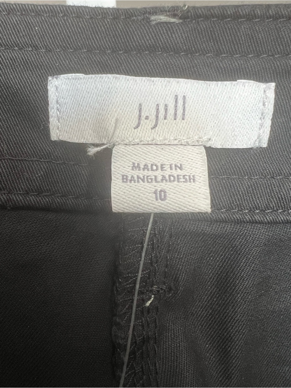 J. Jill Black Pima Cotton Cropped Ankle Pants SZ 10 Classic Utility Lightweight - Picture 7 of 8